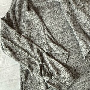 Athleta - Marble Gray Women's Jersey Open Front Sweater